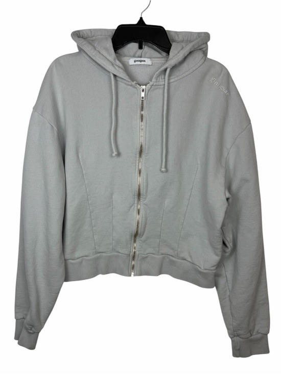 Gimaguas Tops - Gimaguas NWOT Women’s Corset Hoodie With Full Zip Front. Light Gray. Size XL.